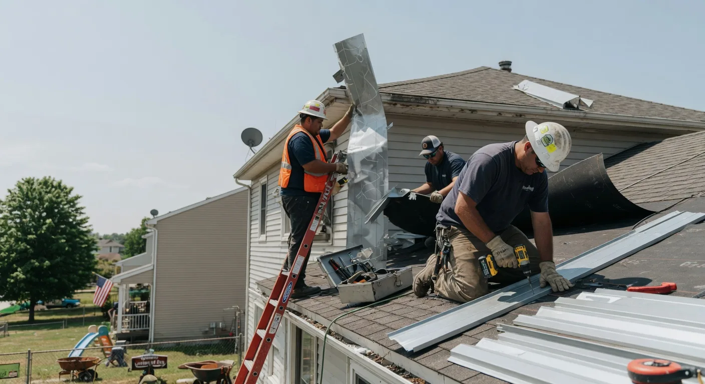 Storm Damage Metal Roof Repair in Pigeon Falls, WI